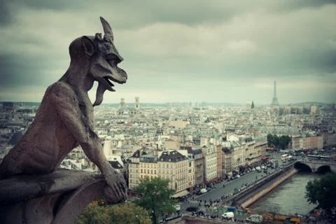 Paris rooftop view 写真素材