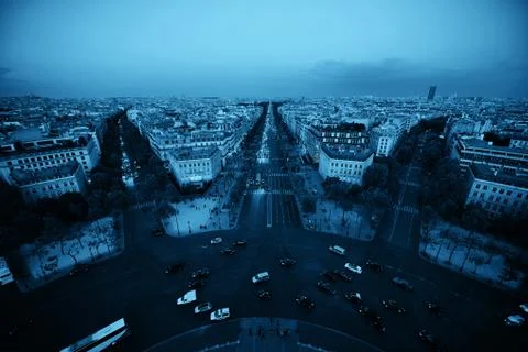 Paris rooftop view 写真素材