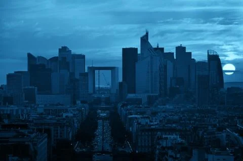 Paris rooftop view Stock Photos