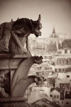 Paris rooftop view Stock Photos