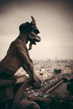 Paris rooftop view Stock Photos