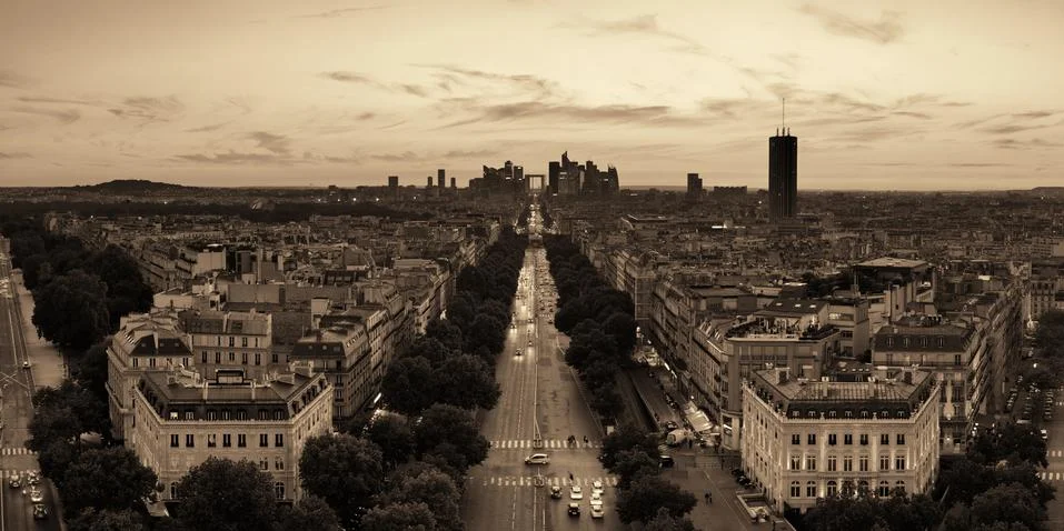 Paris rooftop view 写真素材