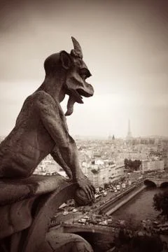 Paris rooftop view Stock Photos