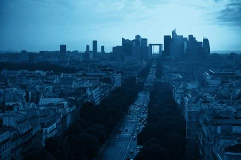 Paris rooftop view Stock Photos