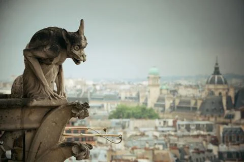 Paris rooftop view Stock Photos