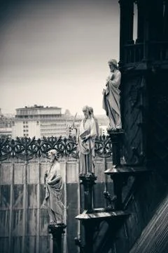 Paris rooftop view Stock Photos