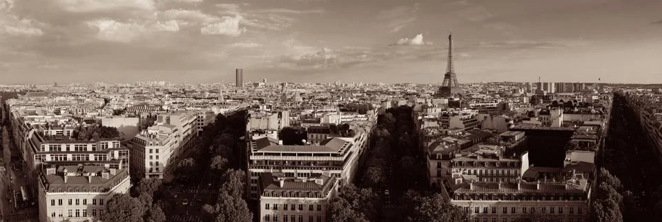 Paris rooftop view 写真素材