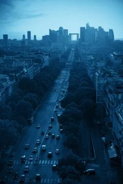Paris rooftop view Stock Photos