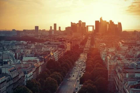 Paris rooftop view Foto stock