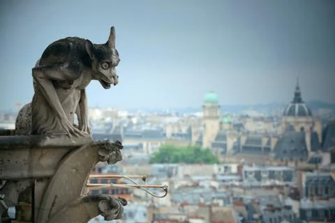Paris rooftop view Stock Photos