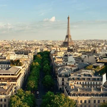 Paris rooftop view 写真素材