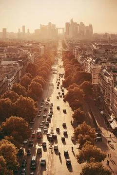 Paris rooftop view Foto stock