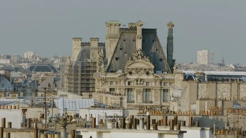 Paris Rooftops Video stock 95192439