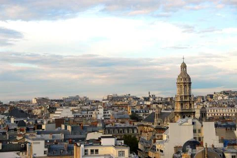 Paris rooftops Stockfoto's