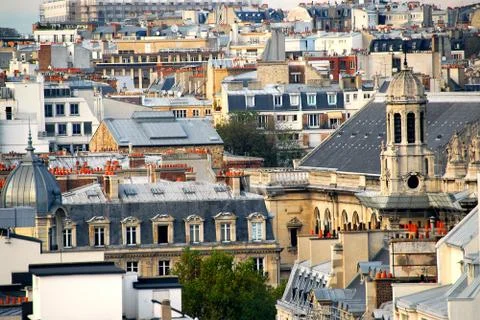 Paris rooftops Foto stock