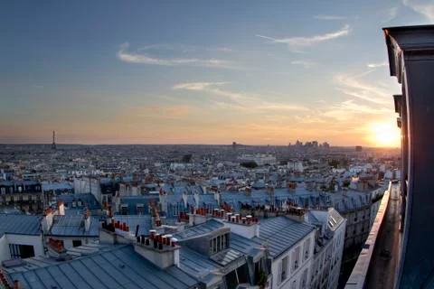 Paris rooftops Foto stock