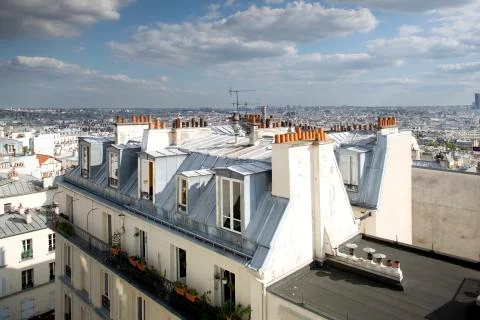Paris rooftops Foto stock