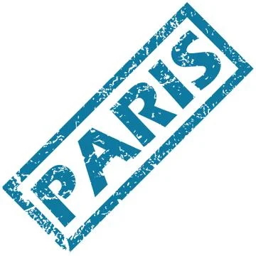 Paris rubber stamp Illustrazione stock