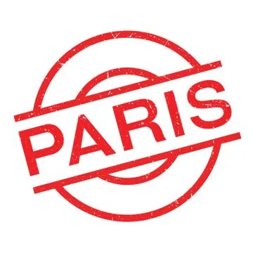 Paris rubber stamp Stock Illustration