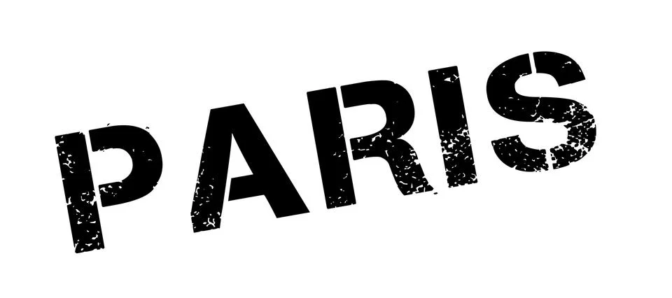 Paris rubber stamp Illustrazione stock