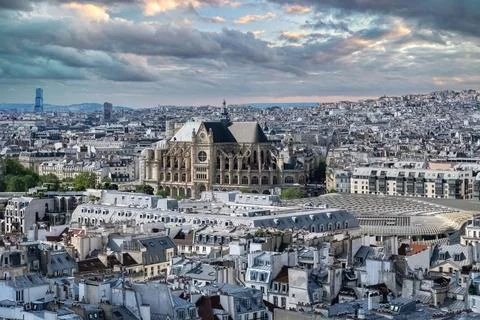 Paris, the Saint-Eustache church
 库存照片