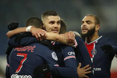 Paris Saint Germain vs Brest, France - 09 Jan 2021 Stock Photos