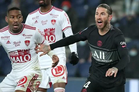 Paris Saint-Germain vs Stade Brest, France - 15 Jan 2022 Stock Photos