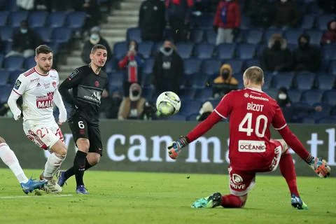 Paris Saint-Germain vs Stade Brest, France - 15 Jan 2022 Foto stock