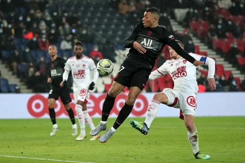 Paris Saint-Germain vs Stade Brest, France - 15 Jan 2022 Foto stock