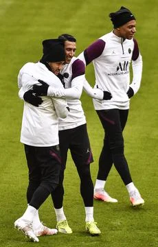 Paris Saint Germain's training session, Munich, Germany - 06 Apr 2021 Foto stock