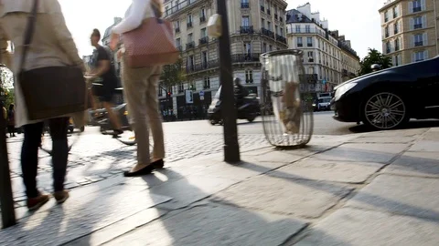 PARIS SCOOTERS TRACKING Video stock 95168601
