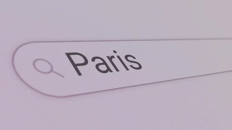 Paris Search Bar Video stock 123521286