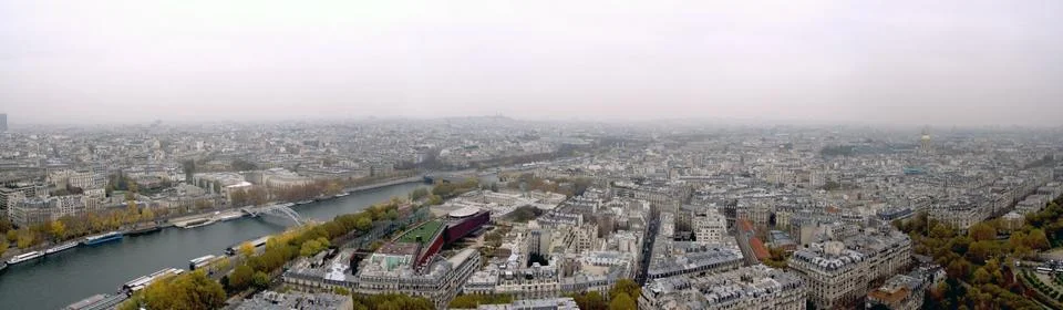 Paris seen from the Tower of Eiffel Stock Photos