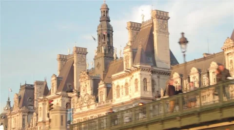 Paris - Seine River Stock Footage 50292161