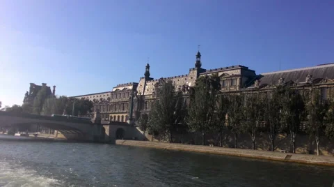 Paris Seine River View From The Ship 動画素材 68097012