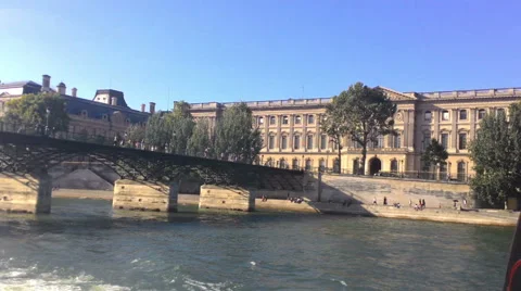 Paris Seine River View From The Ship 動画素材 68097031