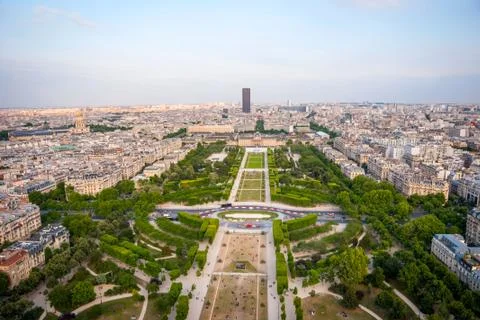 Paris skyline from Eiffel tower Foto stock
