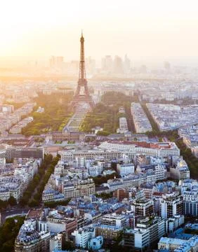 Paris Skyline with Eiffel Tower 스톡 사진