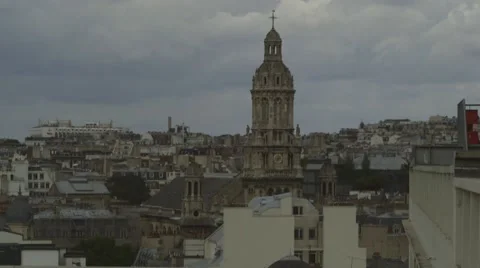 Paris Skyline Video stock 41977820