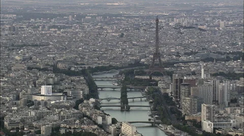 Paris Skyline Stock Footage 65382165