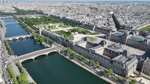 Paris Skyline At Paris In Ile De France France. Stock Footage 312134859