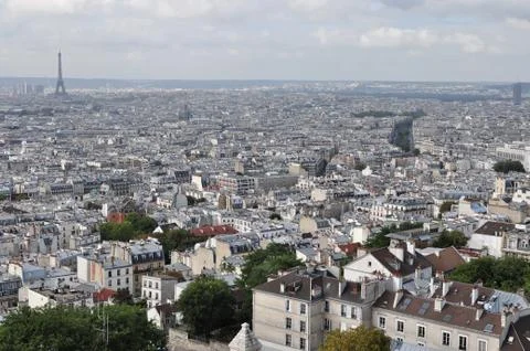 Paris skyline 库存照片