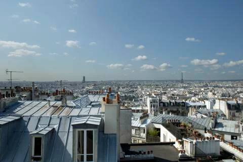 Paris skyline Stock Photos