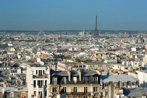 Paris skyline Stock Photos