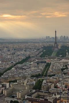 Paris skyline. Stock Photos