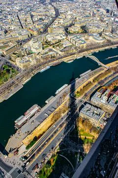 Paris skyline seen from the Eiffel Tower Foto stock