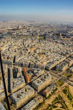 Paris skyline seen from the Eiffel Tower Foto stock