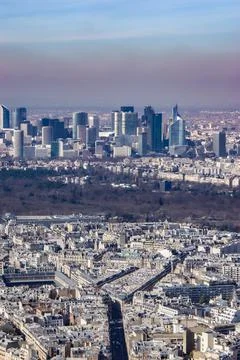 Paris skyline seen from the Eiffel Tower Foto stock