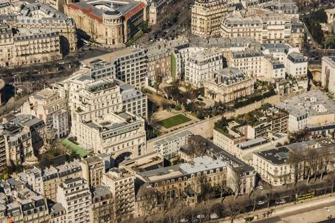 Paris skyline seen from the Eiffel Tower Paris skyline seen from the Eiffe... 스톡 사진