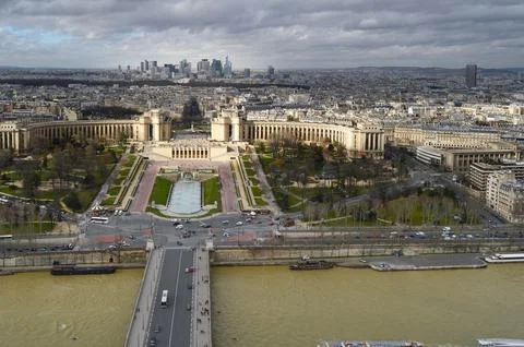 Paris skyline view from Eiffel Tower Foto stock